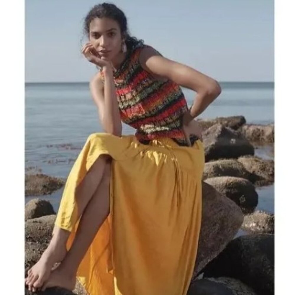 Maeve Yellow Maxi Skirt